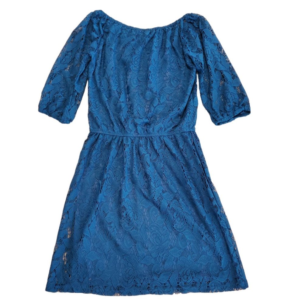 Halo Lace Teal Dress Size Small